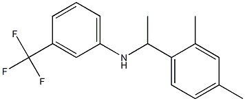 N-[1-(2,4-dimethylphenyl)ethyl]-3-(trifluoromethyl)aniline 구조식 이미지