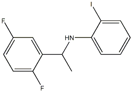N-[1-(2,5-difluorophenyl)ethyl]-2-iodoaniline 구조식 이미지
