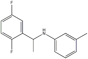 N-[1-(2,5-difluorophenyl)ethyl]-3-methylaniline 구조식 이미지