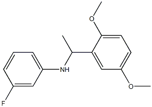 N-[1-(2,5-dimethoxyphenyl)ethyl]-3-fluoroaniline 구조식 이미지