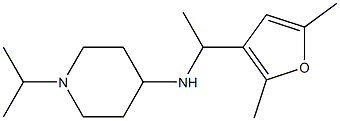 N-[1-(2,5-dimethylfuran-3-yl)ethyl]-1-(propan-2-yl)piperidin-4-amine 구조식 이미지