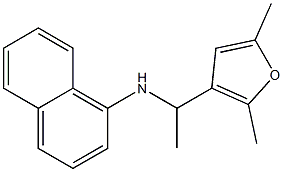 N-[1-(2,5-dimethylfuran-3-yl)ethyl]naphthalen-1-amine 구조식 이미지