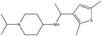 N-[1-(2,5-dimethylthiophen-3-yl)ethyl]-1-(propan-2-yl)piperidin-4-amine 구조식 이미지