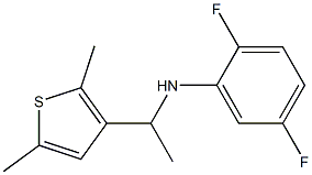 N-[1-(2,5-dimethylthiophen-3-yl)ethyl]-2,5-difluoroaniline 구조식 이미지