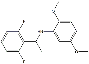N-[1-(2,6-difluorophenyl)ethyl]-2,5-dimethoxyaniline 구조식 이미지