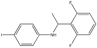 N-[1-(2,6-difluorophenyl)ethyl]-4-iodoaniline Structure