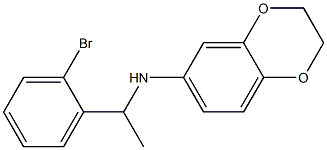 N-[1-(2-bromophenyl)ethyl]-2,3-dihydro-1,4-benzodioxin-6-amine Structure