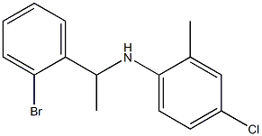 N-[1-(2-bromophenyl)ethyl]-4-chloro-2-methylaniline Structure