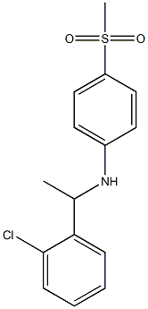 N-[1-(2-chlorophenyl)ethyl]-4-methanesulfonylaniline 구조식 이미지