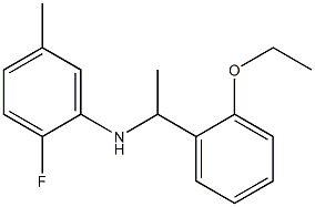 N-[1-(2-ethoxyphenyl)ethyl]-2-fluoro-5-methylaniline 구조식 이미지