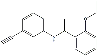 N-[1-(2-ethoxyphenyl)ethyl]-3-ethynylaniline 구조식 이미지