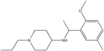 N-[1-(2-methoxy-5-methylphenyl)ethyl]-1-propylpiperidin-4-amine Structure