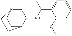 N-[1-(2-methoxyphenyl)ethyl]-1-azabicyclo[2.2.2]octan-3-amine 구조식 이미지