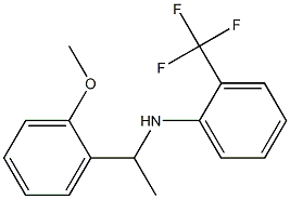 N-[1-(2-methoxyphenyl)ethyl]-2-(trifluoromethyl)aniline Structure