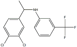 N-[1-(3,4-dichlorophenyl)ethyl]-3-(trifluoromethyl)aniline Structure