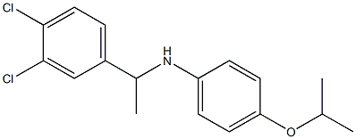 N-[1-(3,4-dichlorophenyl)ethyl]-4-(propan-2-yloxy)aniline 구조식 이미지