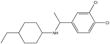 N-[1-(3,4-dichlorophenyl)ethyl]-4-ethylcyclohexan-1-amine 구조식 이미지