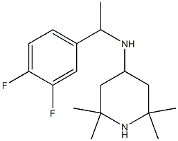 N-[1-(3,4-difluorophenyl)ethyl]-2,2,6,6-tetramethylpiperidin-4-amine 구조식 이미지