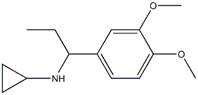 N-[1-(3,4-dimethoxyphenyl)propyl]cyclopropanamine 구조식 이미지