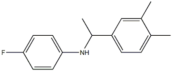 N-[1-(3,4-dimethylphenyl)ethyl]-4-fluoroaniline 구조식 이미지