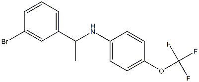 N-[1-(3-bromophenyl)ethyl]-4-(trifluoromethoxy)aniline 구조식 이미지