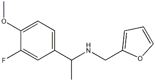 N-[1-(3-fluoro-4-methoxyphenyl)ethyl]-N-(2-furylmethyl)amine Structure