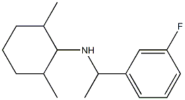 N-[1-(3-fluorophenyl)ethyl]-2,6-dimethylcyclohexan-1-amine 구조식 이미지