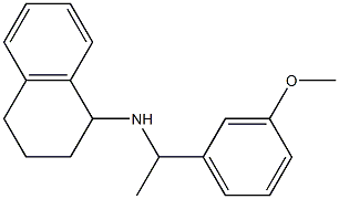 N-[1-(3-methoxyphenyl)ethyl]-1,2,3,4-tetrahydronaphthalen-1-amine Structure