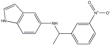 N-[1-(3-nitrophenyl)ethyl]-1H-indol-5-amine 구조식 이미지