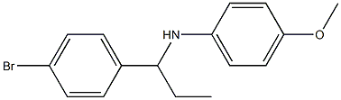 N-[1-(4-bromophenyl)propyl]-4-methoxyaniline 구조식 이미지