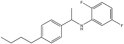 N-[1-(4-butylphenyl)ethyl]-2,5-difluoroaniline 구조식 이미지