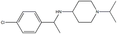 N-[1-(4-chlorophenyl)ethyl]-1-(propan-2-yl)piperidin-4-amine 구조식 이미지