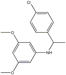N-[1-(4-chlorophenyl)ethyl]-3,5-dimethoxyaniline Structure