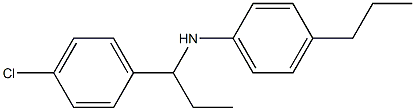 N-[1-(4-chlorophenyl)propyl]-4-propylaniline Structure