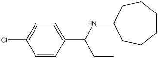 N-[1-(4-chlorophenyl)propyl]cycloheptanamine Structure