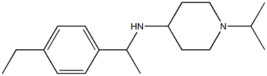 N-[1-(4-ethylphenyl)ethyl]-1-(propan-2-yl)piperidin-4-amine 구조식 이미지