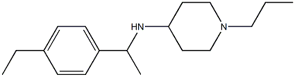 N-[1-(4-ethylphenyl)ethyl]-1-propylpiperidin-4-amine 구조식 이미지