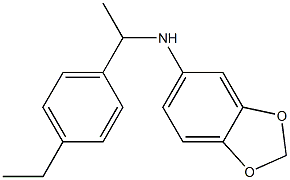 N-[1-(4-ethylphenyl)ethyl]-2H-1,3-benzodioxol-5-amine Structure