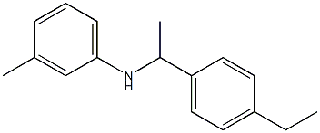 N-[1-(4-ethylphenyl)ethyl]-3-methylaniline 구조식 이미지