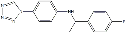 N-[1-(4-fluorophenyl)ethyl]-4-(1H-1,2,3,4-tetrazol-1-yl)aniline 구조식 이미지