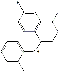 N-[1-(4-fluorophenyl)pentyl]-2-methylaniline 구조식 이미지