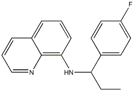 N-[1-(4-fluorophenyl)propyl]quinolin-8-amine 구조식 이미지