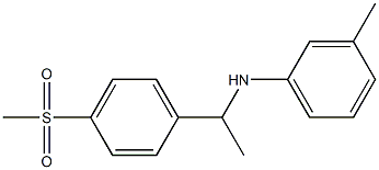 N-[1-(4-methanesulfonylphenyl)ethyl]-3-methylaniline 구조식 이미지