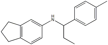 N-[1-(4-methylphenyl)propyl]-2,3-dihydro-1H-inden-5-amine 구조식 이미지