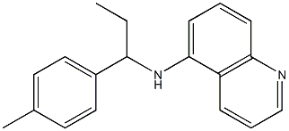 N-[1-(4-methylphenyl)propyl]quinolin-5-amine 구조식 이미지