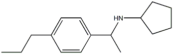 N-[1-(4-propylphenyl)ethyl]cyclopentanamine Structure