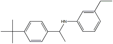 N-[1-(4-tert-butylphenyl)ethyl]-3-ethylaniline 구조식 이미지