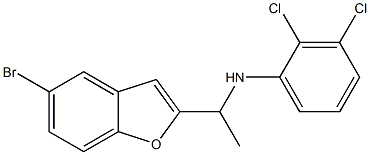 N-[1-(5-bromo-1-benzofuran-2-yl)ethyl]-2,3-dichloroaniline 구조식 이미지