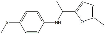 N-[1-(5-methylfuran-2-yl)ethyl]-4-(methylsulfanyl)aniline Structure