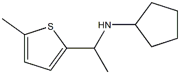 N-[1-(5-methylthiophen-2-yl)ethyl]cyclopentanamine Structure